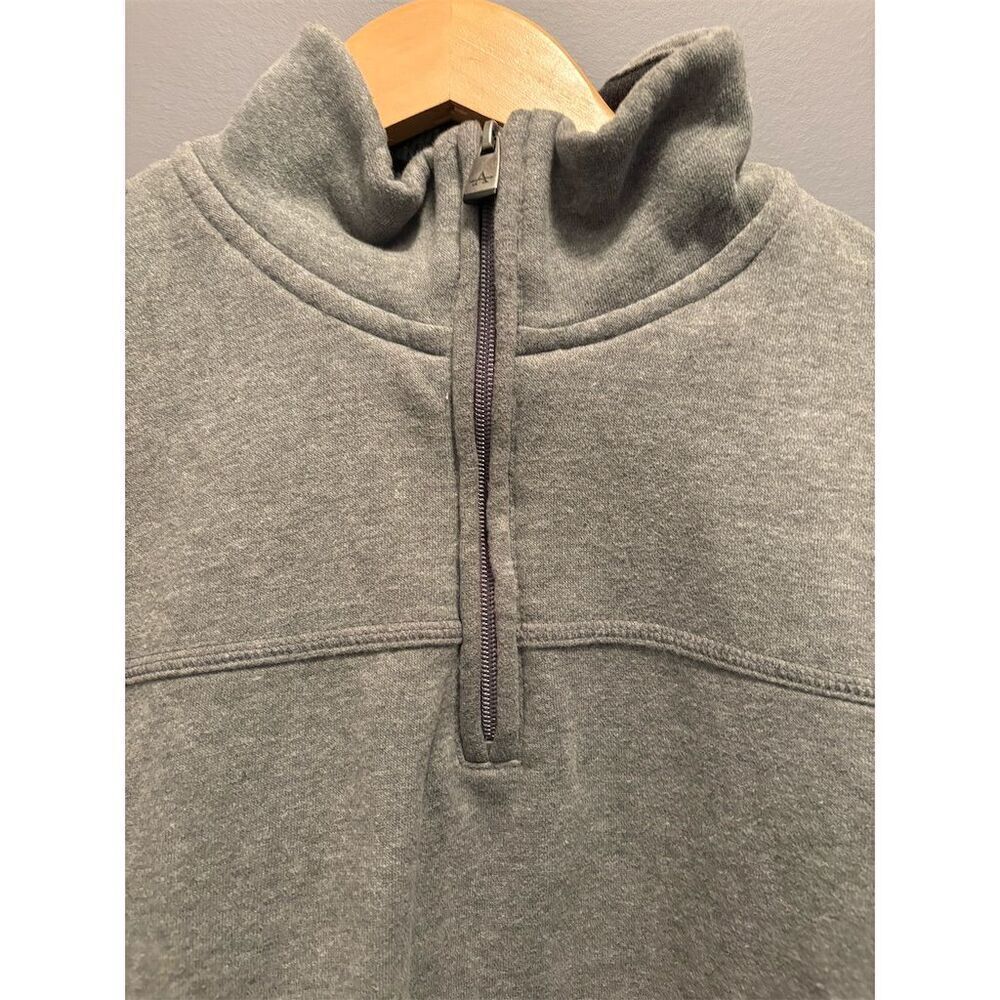 Arrow Men's XL Gray 1/4 Zip Fleece Pullover Sweatshirt Casual - Picture 2 of 9